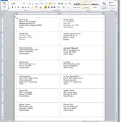 Smashing Free Mailing Label Template Word Excel Formats Examples