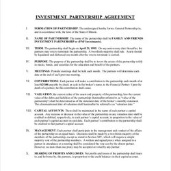 Eminent Investors Agreement Template Example Investment