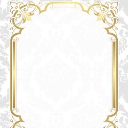 Free Printable Gold Royal Wedding Invitation Templates Download Template Set