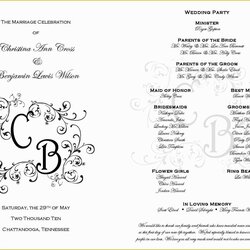 Sublime Free Wedding Templates Online Of Printable Programs On Wording Ceremony