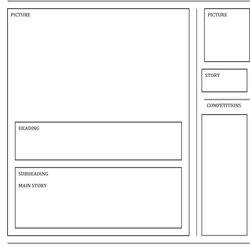 Wonderful Printable Blank Newspaper Template Format Templates Pertaining To For Word