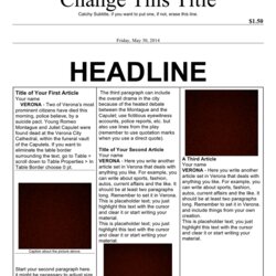 Proven Formats For Writing Newspaper Article Ultimate Guide Template