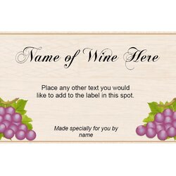 Free Wine Label Template Collection