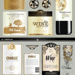 Fantastic Wine Label Template Images Free Templates Labels Bottle Printable Vintage Downloads Vector Custom