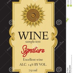 Capital Wine Label Template Vector At Collection Of Alcohol Grapevine