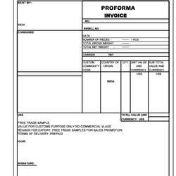 Superb Free Proforma Invoice Template Word Scaled