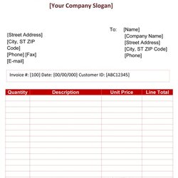 Free Blank Invoice Template Excel Word Proforma