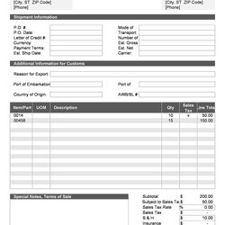 Free Proforma Invoice Templates Excel Word Template Scaled