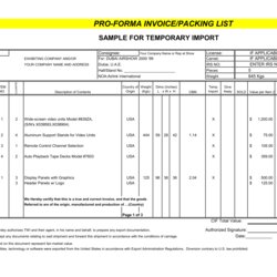 Super Download Free Proforma Invoice Template In Excel Sheet