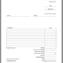 Swell Blank Invoice Template Mt Home Arts Excel Beautiful Free Templates Of