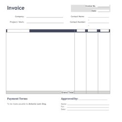 Very Good Invoice Templates In Word Blank Forms Formats Receipt Template