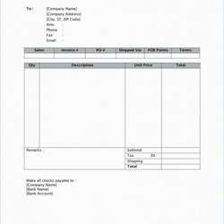 Exceptional Free Editable Invoice Template Invoices Receipt Letterhead Te Intended Generic High