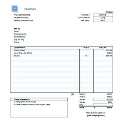 Admirable Free Invoice Template Download You Can Customize Sample
