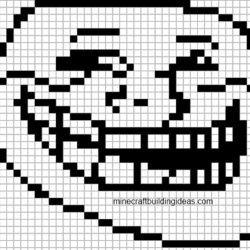 Pixel Art Templates Troll Grid Template Cool Small Pattern Stitch Cross Stuff Patterns Designs