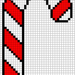Out Of This World Pixel Art Templates Candy Cane Christmas Beads Patterns Easy Grid Croce Per Follow Maker
