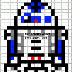 High Quality Pixel Art Templates And On Patterns Star Grid Wars Easy Template Pokemon Grille Maker Beads