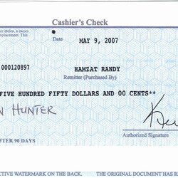 Spiffing Printable Blank Cashiers Check Template Business Fake In Example Of Wells Fargo