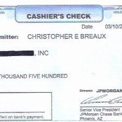Capital Fake Cashiers Check Template