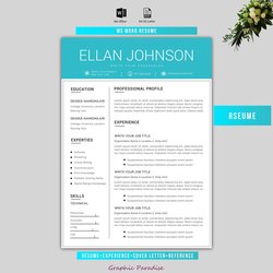 Preeminent Resume Template Creative