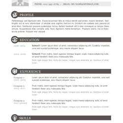 High Quality Resume Template
