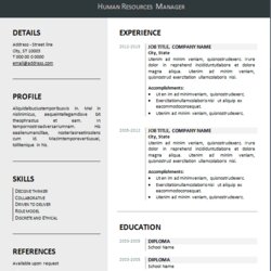 Excellent The Best Resume Templates You Can Free Download Ms Word Template Format Clean