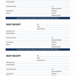 Sterling Rent Receipt Template Rental Word Receipts Payment Sample Form Invoice Printable Templates Example