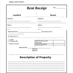 Rent Receipt Template Free Word Documents Download Width