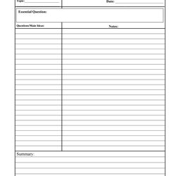 Superlative Cornell Notes Templates Examples Word Template Lab Avid Unforgettable Column