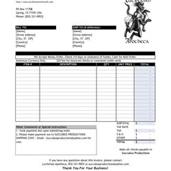 Cool Invoice Template Open Office Templates Purchase Order Excel