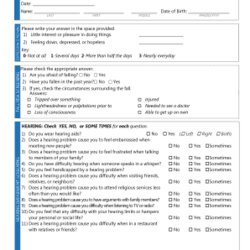 Medicare Wellness Exam Questions Form Fill Out And Sign Annual