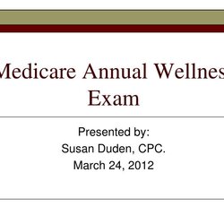 Perfect Medicare Annual Wellness Exam Presentation Free