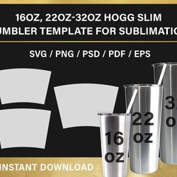 Great Sublimation Tumbler Template Free