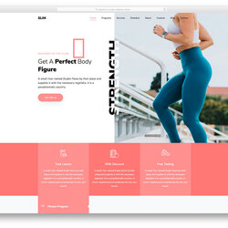 Perfect Best Fitness Business Website Template Free