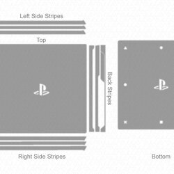 Cool Sony Pro Gaming Console Vector Cut File Template