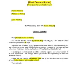 Capital Strong Demand Letter Templates Free Samples Payment Template Late