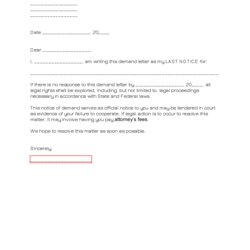 Day Demand Letter Template Texas