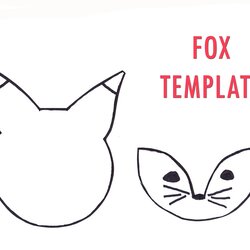 Sterling Nest Fox Template Head Templates Will Paper