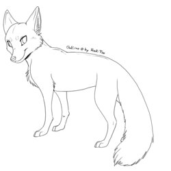 The Highest Quality Free Fox Outlines By On Furry Template