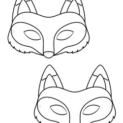 Sublime What Does The Fox Treats Crafts And Fashion Create Play Travel Template Mask Printable Say Paper