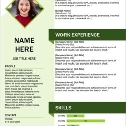 The Highest Standard Word Resume Templates With Free Download Cube New