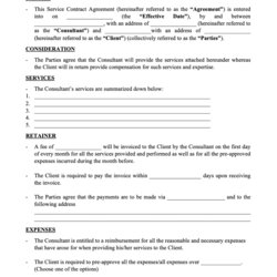 Preeminent Employment Agreement Contract Template Free Printable Documents Consulting