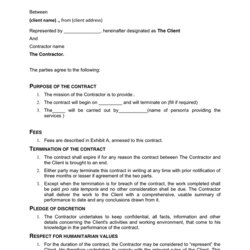 The Highest Standard Consulting Contract Template Download Free Documents For Word