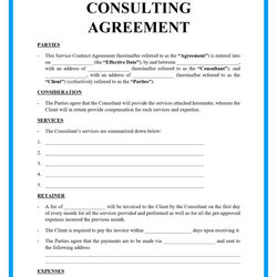 Sterling Simple Consulting Contract Template Free Printable Templates Agreement