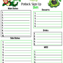 High Quality Potluck Template Poster Screen