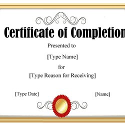 Champion Award Certificate Templates Word Template