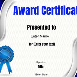 Great Free Editable Certificate Template Customize Online Print At Home Templates Certificates Printable