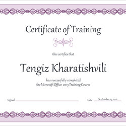 Worthy Microsoft Word Certificate Template Download