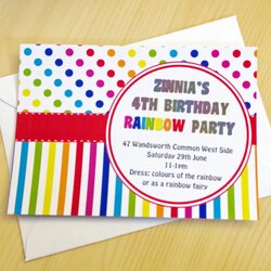 The Highest Quality Rainbow Party Invitations Invitation Design Blog Templates Theme Printable Freely