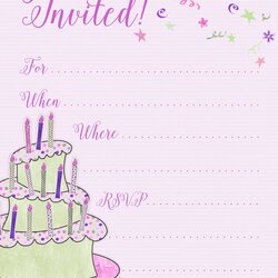 Superlative Free Printable Birthday Party Invitation Template