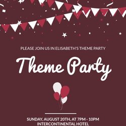 Eminent Theme Party Invitation Template
